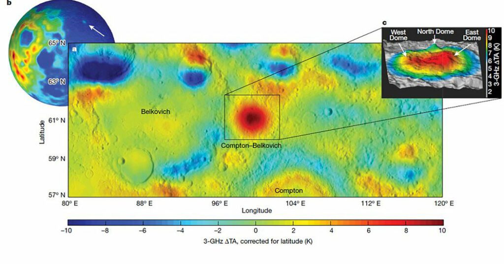 Cientistas encontraram um ponto quente no outro lado da lua