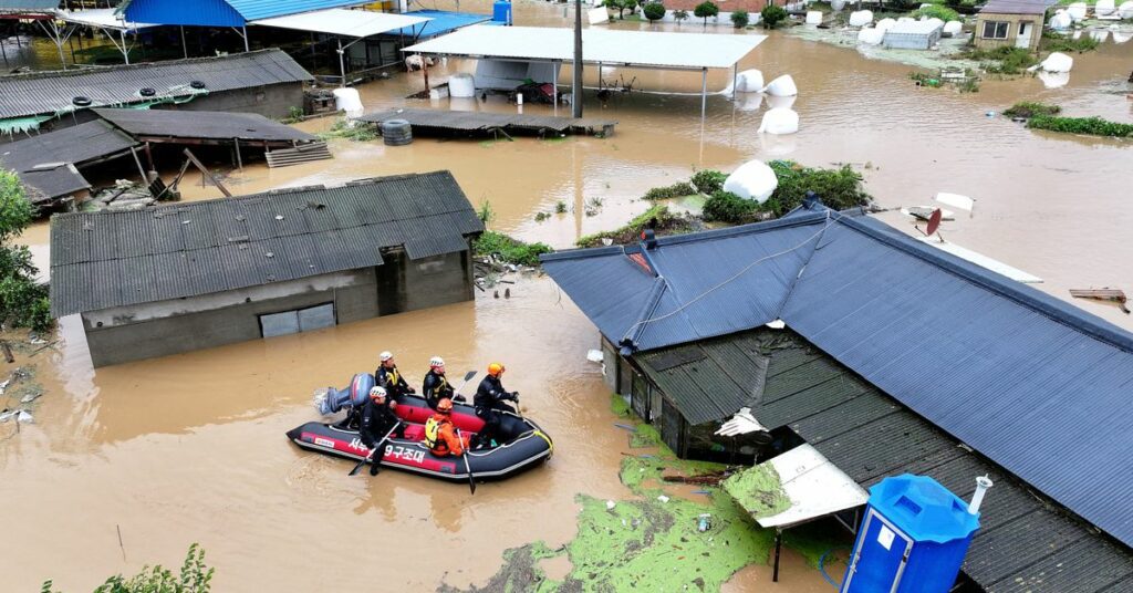 Tempestade tropical causa inundações e evacuações na Coreia do Sul após atingir o Japão