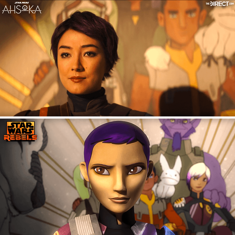 Sabine Wren em live-action e animação