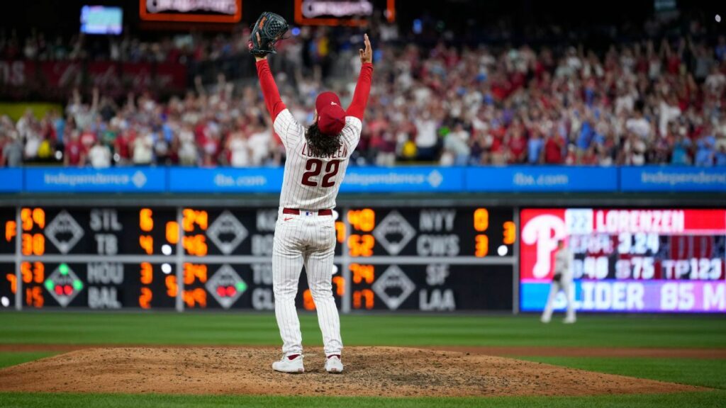 O arremessador do Phillies, Michael Lorenzen, lança um no-hitter contra o Nationals