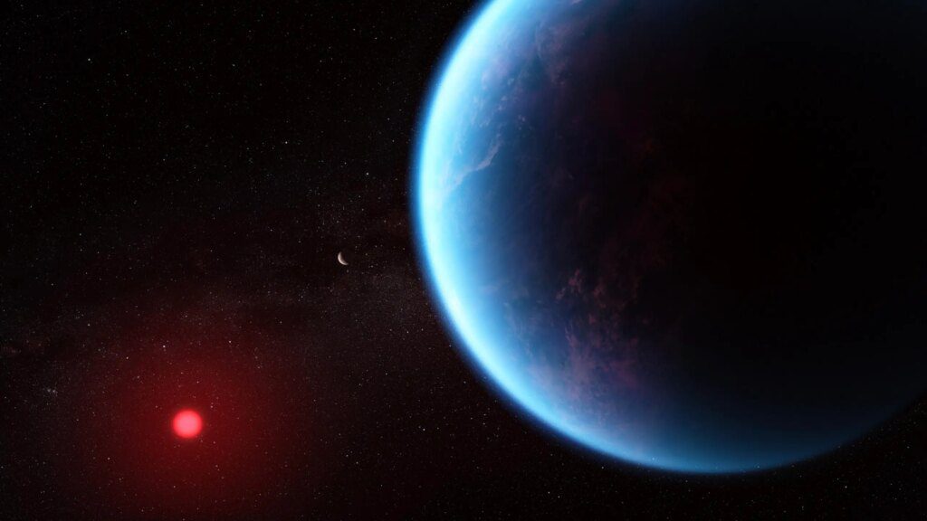 Telescópio Espacial Webb detecta moléculas importantes no exoplaneta K2-18b