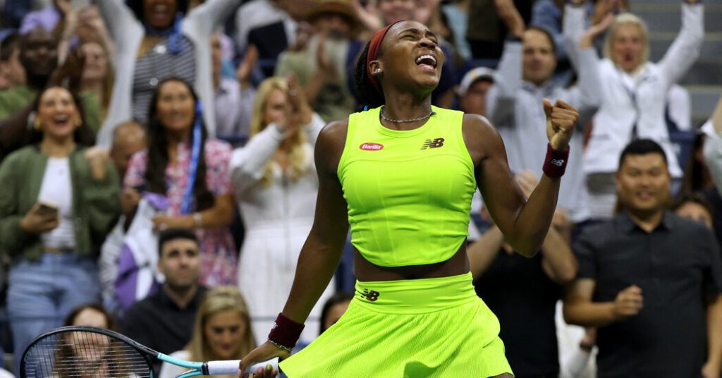 Coco Gauff balança e rouba a cena no Aberto dos Estados Unidos