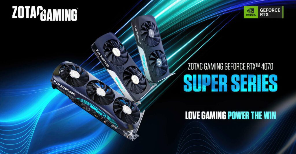 ZOTAC confirma que quatro dos nove modelos Geforce RTX 40 SUPER terão preço MSRP