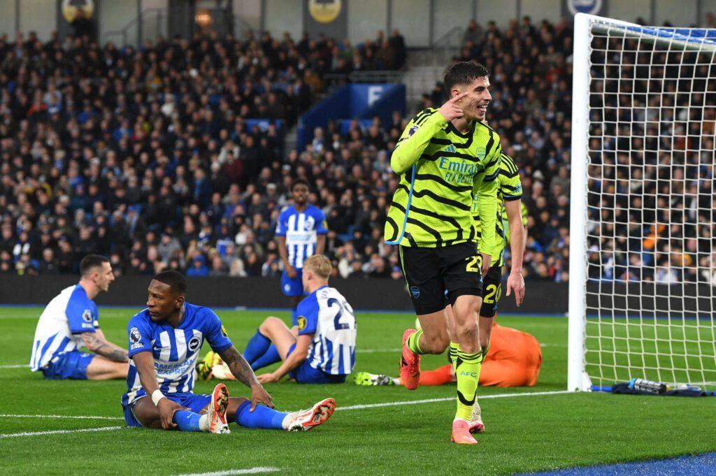 Brighton 0 Arsenal 3: Clinical Saka, o diabólico Havertz e a cobrança do título com saúde vergonhosa