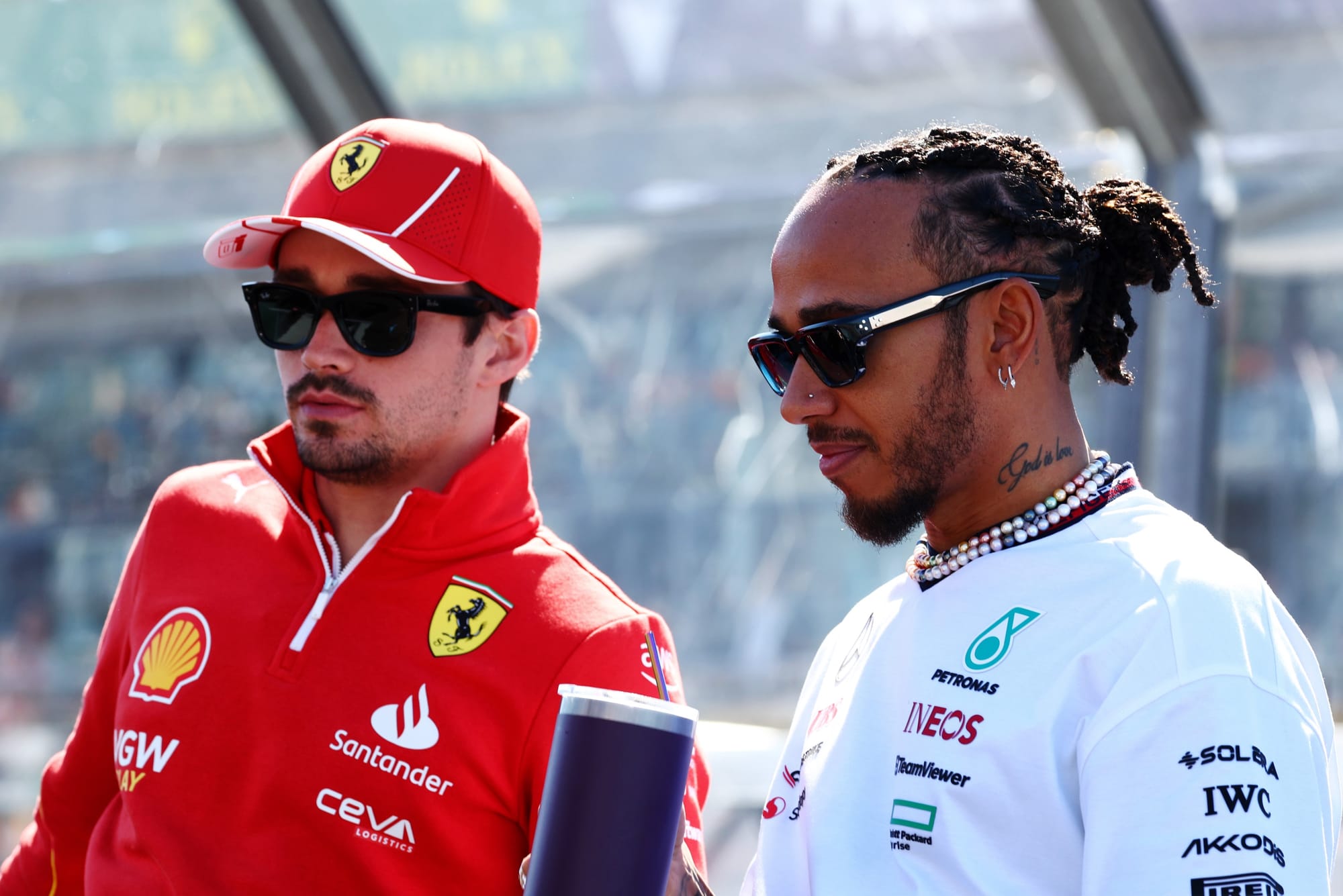 Charles Leclerc e Adrian Newey, F1