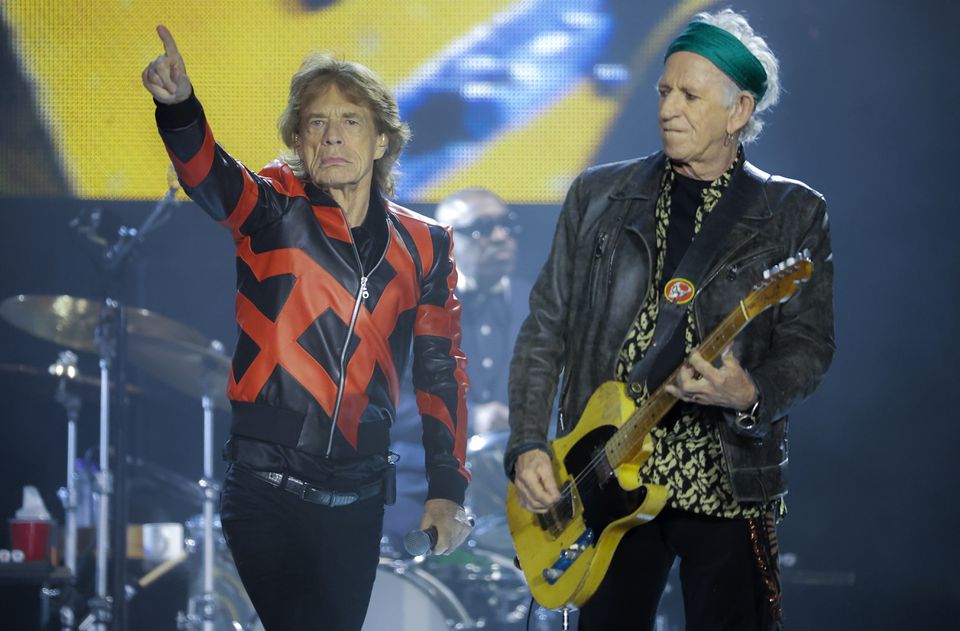 O lendário conjunto de Mick Jagger e Keith Richards.