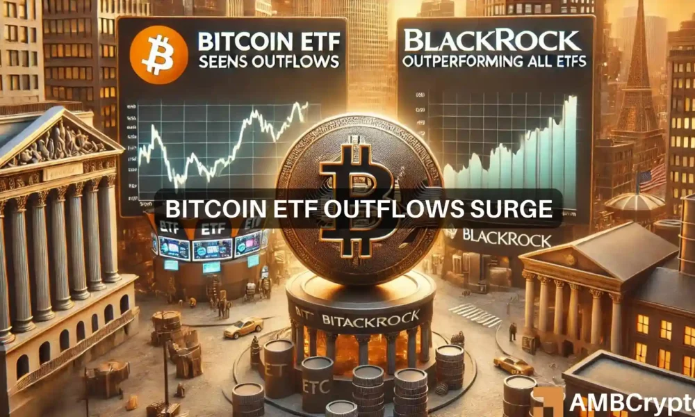 6 dias de saídas de ETF Bitcoin – Onde estão a BlackRock e a Fidelity?