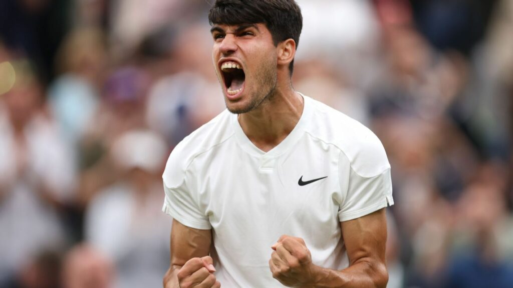 Carlos Alcaraz derrota Frances Tiafoe em 5 sets em Wimbledon