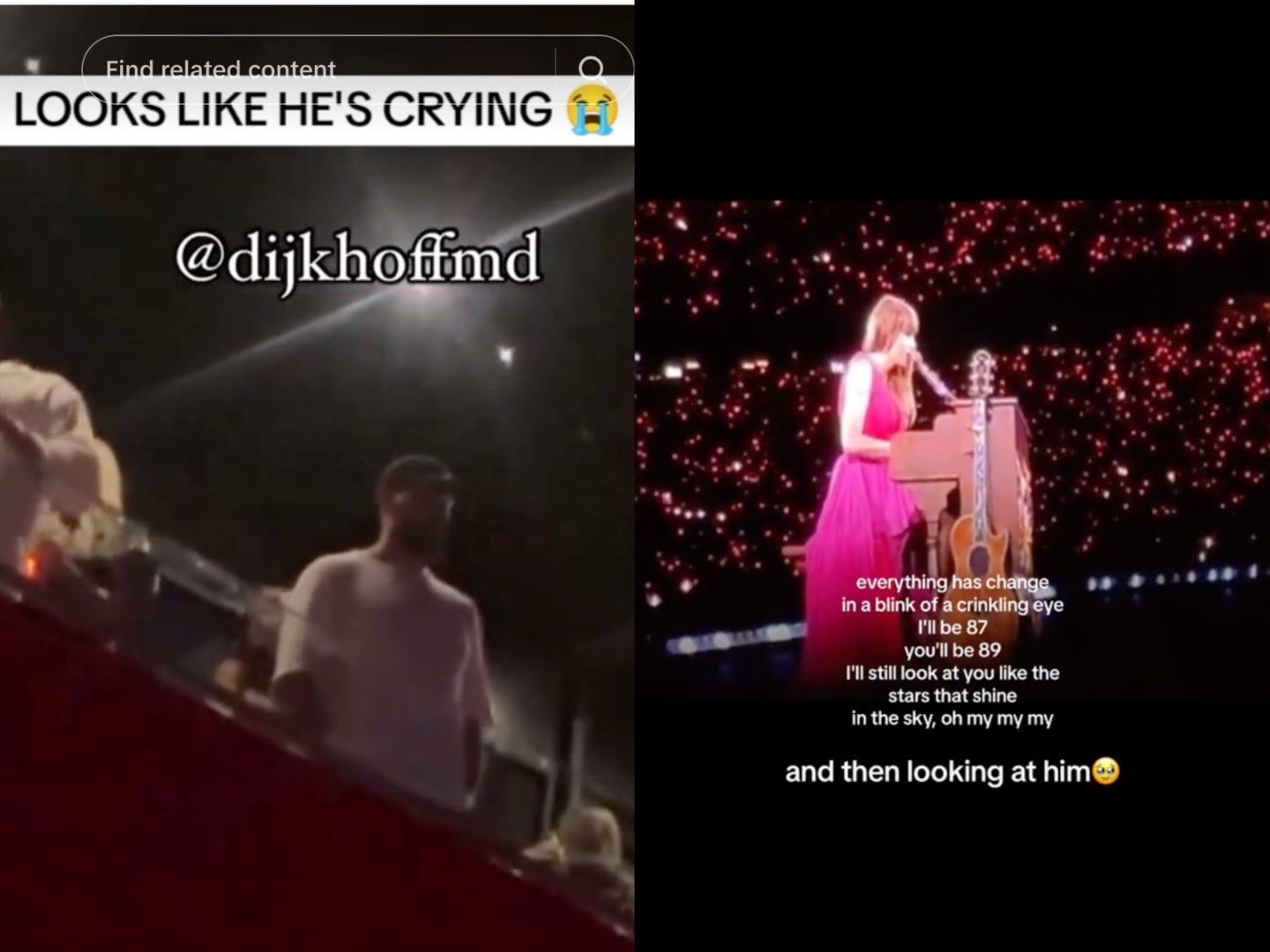 Fãs entusiasmados com Travis Kelce chorando com a mixtape de Taylor Swift