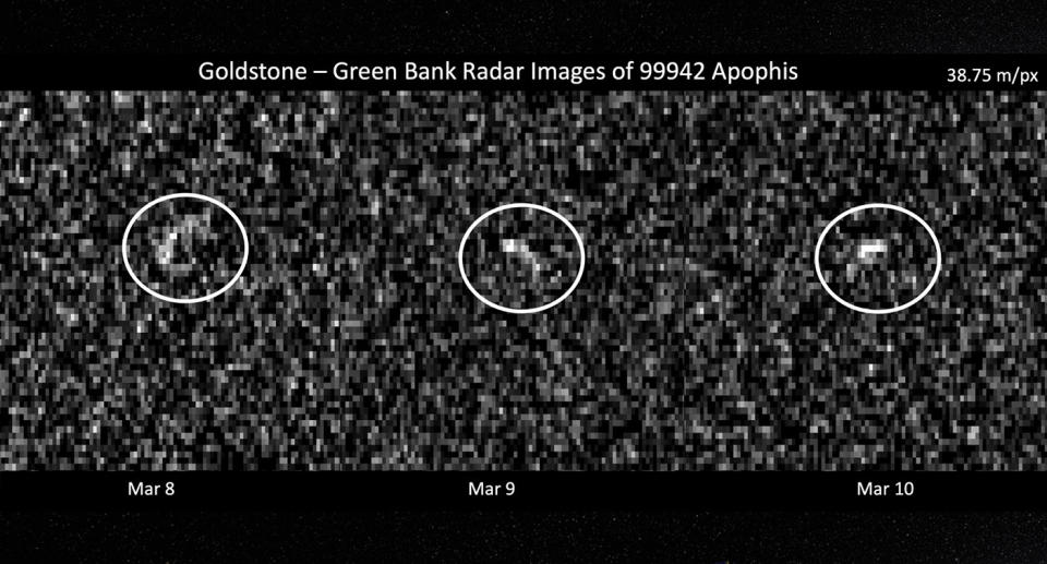 Imagens de satélite monitoram o Apophis.